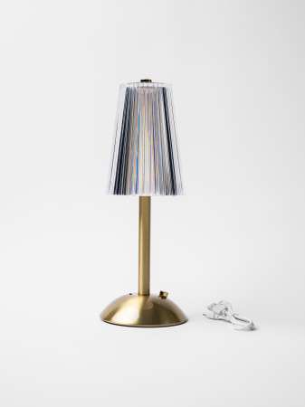 Лампа настольная беспроводная d=11 см. h=29,5 см. 3 цвета (телпый/натуральный/белый), 1 режим яркости, нерж./акрил, золотая LED CRYSTAL MGline /1/20/ Лампа настольная беспроводная d=11 см. h=29,5 см. 3 цвета (телпый/натуральный/белый), 1 режим яркости, нерж./акрил, золотая LED CRYSTAL MGline /1/20/