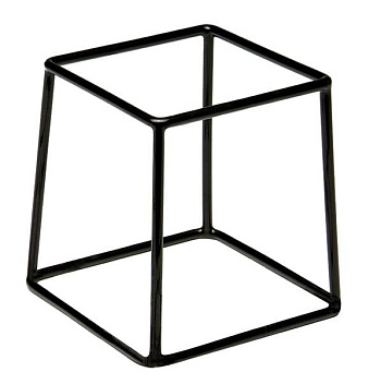 Подставка для фуршетных блюд 18*18 см, h=20 см. черная APS /1/12/