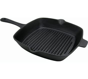 Сковорода-гриль 27,5*25 см. h=5,5 см. 2,7 л. чугун. /1/4/ Сковорода-гриль 27,5*25 см. h=5,5 см. 2,7 л. чугун. /1/4/