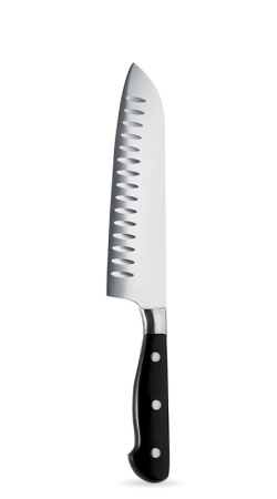 Нож японский Santoku 180/310 мм. с бороздками, кованый Abert 1/12/ Нож японский Santoku 180/310 мм. с бороздками, кованый Abert 1/12/