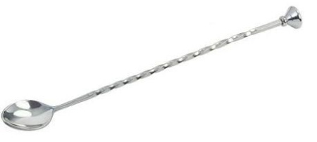 Ложка барная с метал. кнопкой 28 см. нерж MGsteel /1/300/
