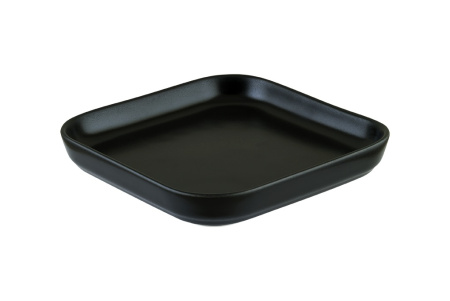 Тарелка квадр. 150*140 мм. без полей Черный, форма НотНит Bonna /1/6/864/