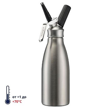 Сифон (кремер) для взбивания сливок 1,0 л. нерж/нерж Inox KAYSER /1/6/ Сифон (кремер) для взбивания сливок 1,0 л. нерж/нерж Inox KAYSER /1/6/