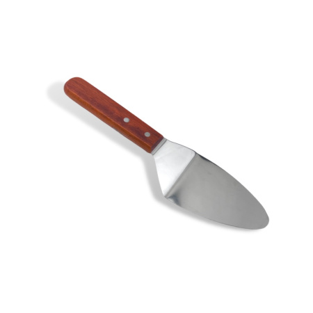 Лопатка для пиццы 28 см. изогнутая раб.часть 15*7,5 см. нерж., с дерев. ручкой  MGsteel /1/120/ Лопатка для пиццы 28 см. изогнутая раб.часть 15*7,5 см. нерж., с дерев. ручкой  MGsteel /1/120/