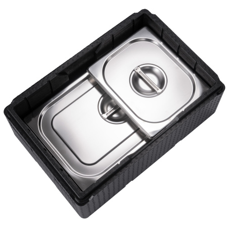 Термоконтейнер 33 л. 600*400*260 мм. для гастроем. h=150 мм. (-40°C до +110°C), плотность 60кг/м3, п/п MGprof /1/2/