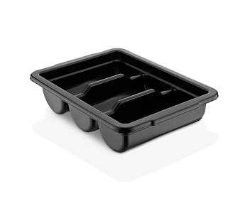 Лоток для столовых приборов (органайзер) 3 секции 40*29*9,5 см. черная, п/п (крышка 76908) GP /1/12/ Лоток для столовых приборов (органайзер) 3 секции 40*29*9,5 см. черная, п/п (крышка 76908) GP /1/12/