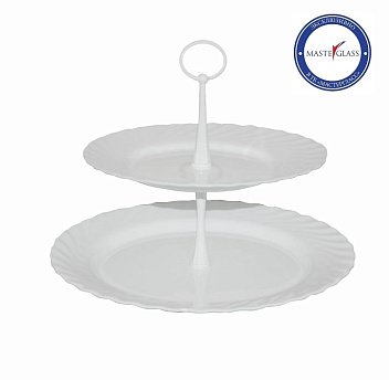 Этажерка 2-х ярусная d=24/31 см. h=24 см. Трианон NEW /1/  АКЦИЯ