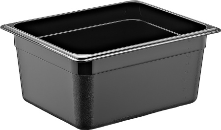 Гастроемкость 1/2 h=150 мм. 8 л. п/п черная GP /1/12/ Гастроемкость 1/2 h=150 мм. 8 л. п/п черная GP /1/12/