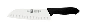 Нож японский Santoku 180/300 мм. с бороздками, черный HoReCa Icel /1/6/ Нож японский Santoku 180/300 мм. с бороздками, черный HoReCa Icel /1/6/