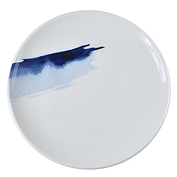 Тарелка d=250 мм. Блю Вэйв, форма Гурмэ Bonna /1/12/240/ Тарелка d=250 мм. Блю Вэйв, форма Гурмэ Bonna /1/12/240/