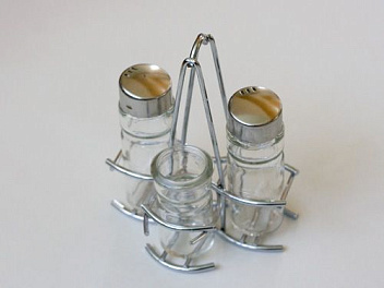 Набор для специй 2 пр.+ стаканчик для зубочисток /1/12/ Набор для специй 2 пр.+ стаканчик для зубочисток /1/12/