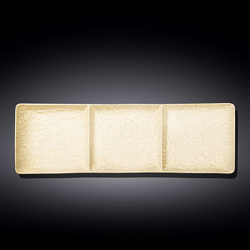 Менажница 3-х секц. 405*130 мм. Сэнд Wilmax /3/18/ Менажница 3-х секц. 405*130 мм. Сэнд Wilmax /3/18/