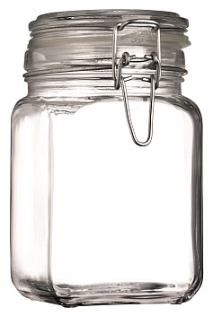 Банка для сыпучих прод. 1050 мл. с бугельным замком Кремлин /1/6/270/ Банка для сыпучих прод. 1050 мл. с бугельным замком Кремлин /1/6/270/