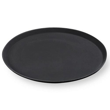 Поднос прорезиненный d=40 см. черный MGprof  /1/12/ Поднос прорезиненный d=40 см. черный MGprof  /1/12/