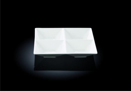 Менажница 4-х секц. 200*200 мм. квадр. Wilmax /3/18/ Менажница 4-х секц. 200*200 мм. квадр. Wilmax /3/18/