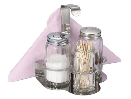 Набор для специй 2 пр.+ салфетница, стаканчик для зубочисток /1/12/72/ Набор для специй 2 пр.+ салфетница, стаканчик для зубочисток /1/12/72/