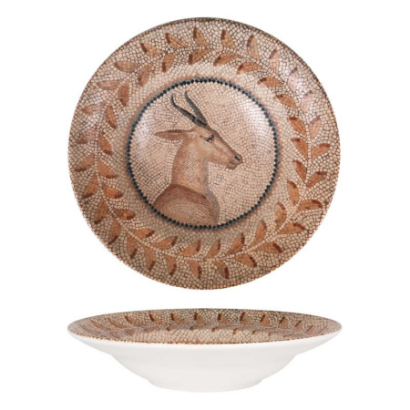 Тарелка d=240 мм. глубокая 400 мл. h=52 мм. Месопотамия Фауна, форма Гурмэ Bonna /1/6/ Тарелка d=240 мм. глубокая 400 мл. h=52 мм. Месопотамия Фауна, форма Гурмэ Bonna /1/6/