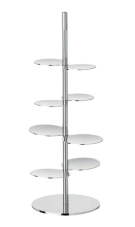 Этажерка 4-х ярусная d=10 см. h=29 см. для закусок Abert /1/ ВДОХНОВЕНИЕ