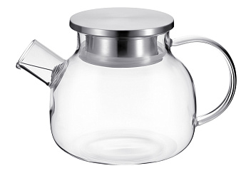 Чайник 1000 мл. заварочный с крышкой нерж, Термостекло /1/ Чайник 1000 мл. заварочный с крышкой нерж, Термостекло /1/