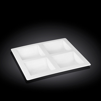 Менажница 4-х секц. 260*260 мм. квадр. Wilmax /1/3/12/