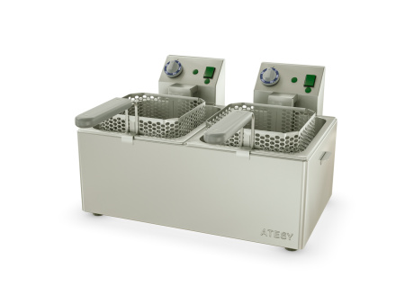 Фритюрница 2-секционная,  7 л.+7 л. 562*568*342 мм. ПАНДА-ЕВРО-2Х1/2 Atesy /1/ Фритюрница 2-секционная,  7 л.+7 л. 562*568*342 мм. ПАНДА-ЕВРО-2Х1/2 Atesy /1/