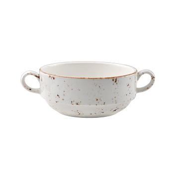 Бульонница 350 мл. с ручками d=120 мм. Грейн, форма Банкет /1/12/ Бульонница 350 мл. с ручками d=120 мм. Грейн, форма Банкет /1/12/