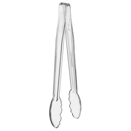 Щипцы универсальные 30 см. прозрачные поликарбонат (до +120°C) MGprof /1/20/ АКЦИЯ