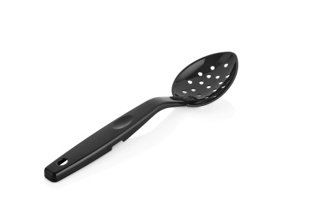 Ложка гарнирная 29,5 см., L ручки 20,5 см. перфор., поликарбонат, черная GP /1/48/ Ложка гарнирная 29,5 см., L ручки 20,5 см. перфор., поликарбонат, черная GP /1/48/