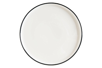 Тарелка d=280 мм. Линеа Черный, форма Хюгге Bonna /1/12/
