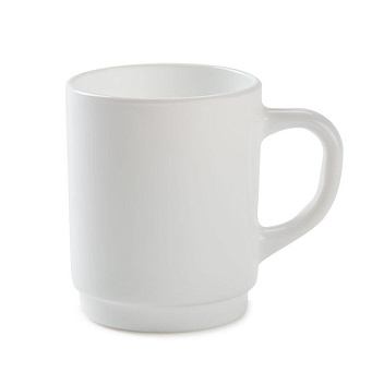 Кружка 250 мл. белая d=70 мм. h=90 мм. штабелир. Ресторан /6/36/1296/