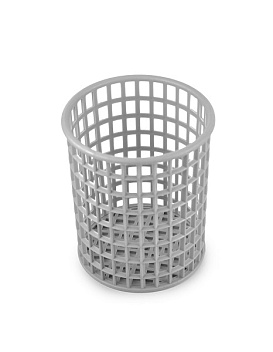 Подставка для столовых приборов (стакан) d=110 мм. h=127 мм. перфор. серый п/п Tribeса /1/40/ Подставка для столовых приборов (стакан) d=110 мм. h=127 мм. перфор. серый п/п Tribeса /1/40/