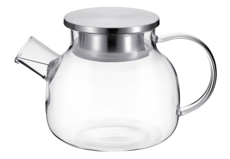 Чайник 1000 мл. заварочный с крышкой нерж, Термостекло /1/27/