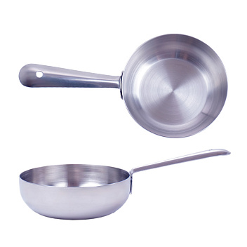 Сковорода порц. d=12,5 см. h=3 см. 0,42 л. нерж. глубокая с ручкой MGsteel /1/96/ Сковорода порц. d=12,5 см. h=3 см. 0,42 л. нерж. глубокая с ручкой MGsteel /1/96/