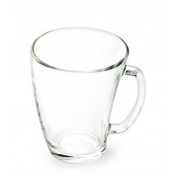 Кружка 320 мл. d=90 мм. h=110 мм. прозрач. Шейп  /1/6/768/