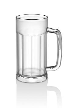 Кружка для пива 580 мл. d=80 мм. h=160 мм. поликарбонат, матовая GP /1/50/ Кружка для пива 580 мл. d=80 мм. h=160 мм. поликарбонат, матовая GP /1/50/