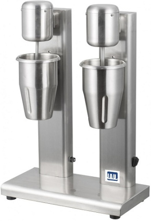 Миксер для молочных коктейлей  2 стакан нерж. (1 л +1 л.), корпус алюм. (две скорости 7500 и 15000 об/мин) /1/