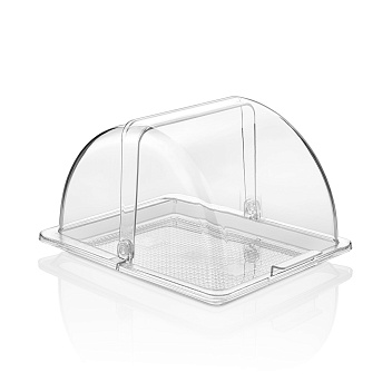 Крышка Roll-Top GN1/2 32,5*26,5 см. h=18,5 см. поликарб, прозрач. (поднос76839,76847,76855) GP/1/12/ Крышка Roll-Top GN1/2 32,5*26,5 см. h=18,5 см. поликарб, прозрач. (поднос76839,76847,76855) GP/1/12/